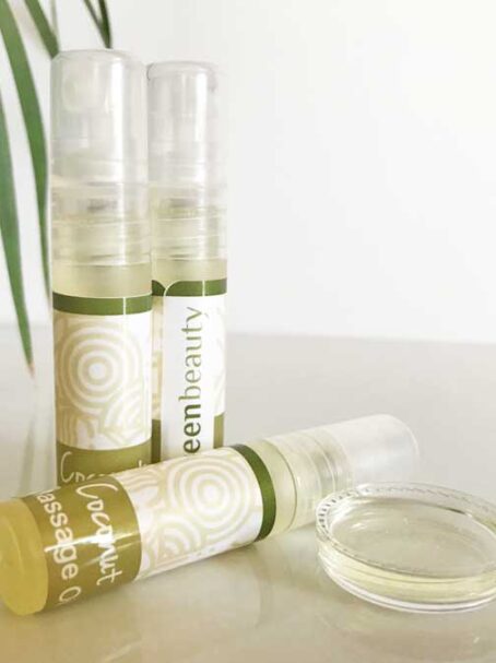 Coconut massage oil by Green Beauty